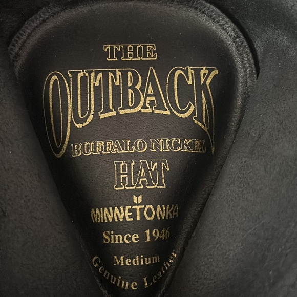 Minnetonka The Outback Buffalo Nickel vintage thick leather shapable cow… - Picture 6 of 8